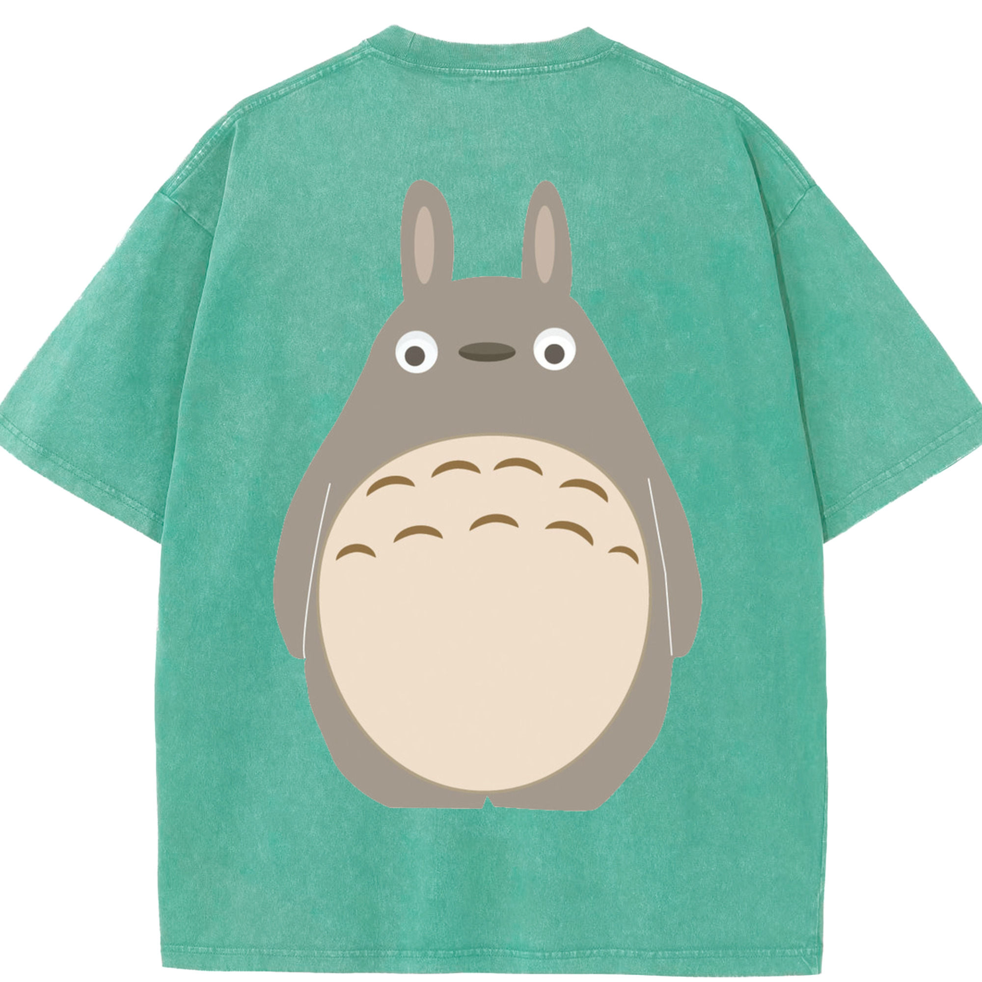 （画像用） となりのトトロ 草壁メイ 草壁サツキ My Neighbor Totoro Satsuki Kusakabe Mei Kusakabe 綿100% ヴィンテージ風 半袖Tシャツ（背面プリント）